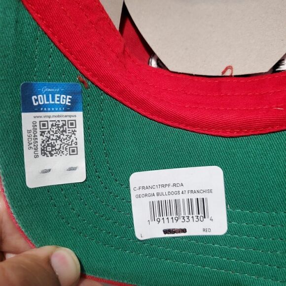 GEORGIA BULLDOGS FLEX STRETCH 1-FIT LOW-PROFILE HAT CAP W/ G LOGO (ADULT LARGE) - Picture 8 of 11